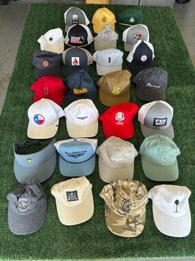 Assorted Men's Baseball Cap - Red, White, Green, Gray, Tan, Blue, Black Colors